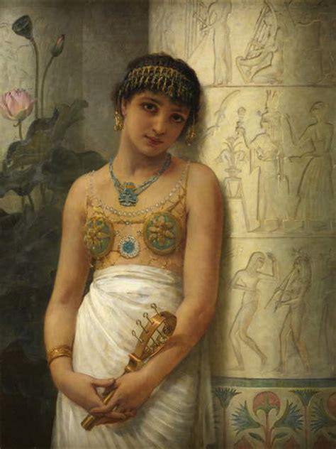 An Egyptian Girl With A Sistrum 1886 Posters And Prints By Edwin