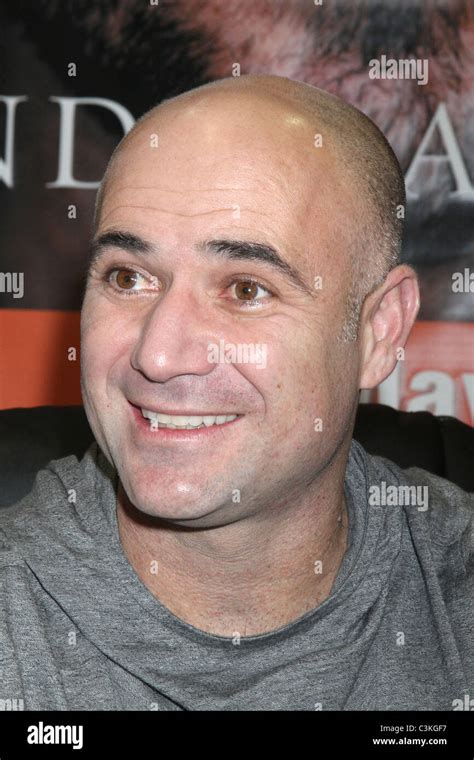 Andre Agassi Signs Copies Of His Book Open An Autobiography At