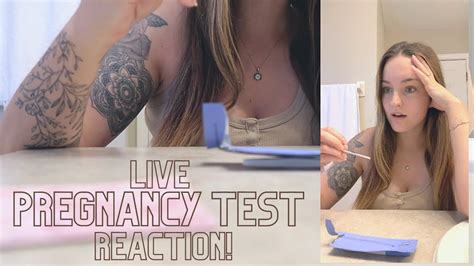 Omg Am I Pregnant Live Pregnancy Test Reaction At 8dpo Youtube