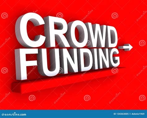 Crowd Funding Sign Stock Illustration Illustration Of Bold 134363005