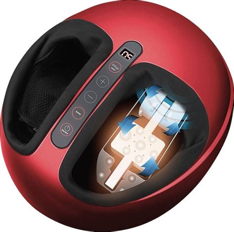 Ucomfy Shiatsu Foot Massager With Heat Red Red Best Buy