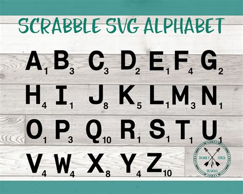 Scrabble Letters Svg Scrabble Tile Svg Silhouette File Diy Scrabble