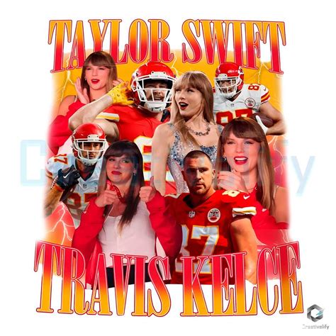 Team Swelce Png Taylor Swift Travis Kelce Kansas City Chiefs Etsy
