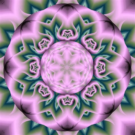 Lotus Fractal Flower Digital Art By Ruth Moratz Pixels