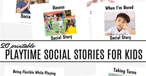 Playtime Social Story Bundle And Next Comes L Hyperlexia Resources