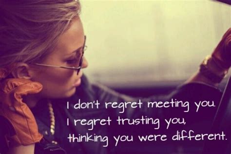 I Dont Regret Meeting You I Regret Trusting You Thinking You