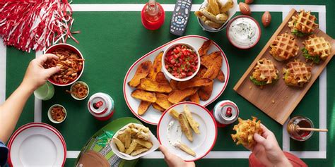 A variety of simple finger foods that are served buffet style. 65 Super Bowl Snack Recipes - Football Party Food Ideas 2021