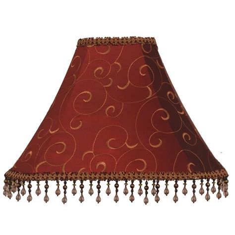 Roth Standard Top Ring Spider Embroidered Beige Fabric Bell Lamp Shade