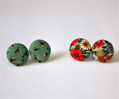 Diy Button Earrings 7 Steps With Pictures Instructables