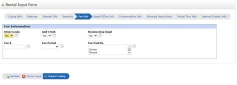 Matrix Rental Listing Input Simplified Cvr Mls Support