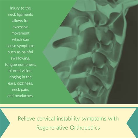 Neck Pain Relief From Cervical Instability With Regenerative Orthopedics