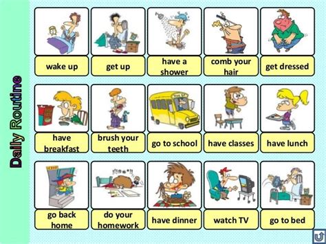 English For Kids 3d Daily Routines And Free Time Activities