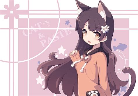 Black Anime Girl With Cat Ears Maxipx