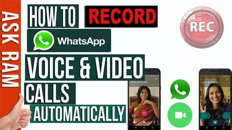 How To Record Whatsapp Voice And Video Calls On Android Or Iphone Youtube