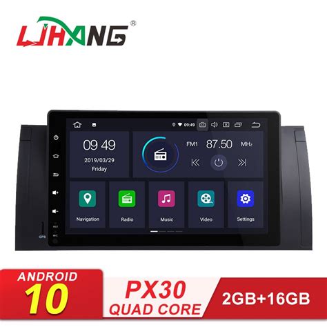 LJHANG 9 Android 10 Car DVD Player For BMW 5 Series X5 E53 E39 GPS