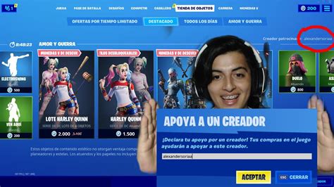 Tengo Codigo De Creador En Fortnite Youtube