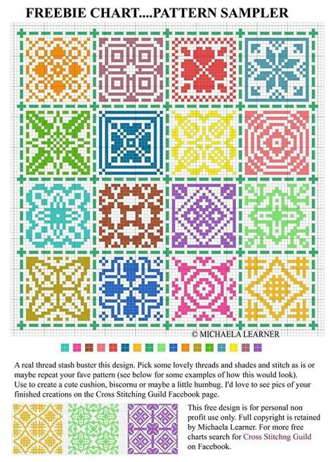 Freebie Chart Pattern Sampler Cross Stitch Pinterest