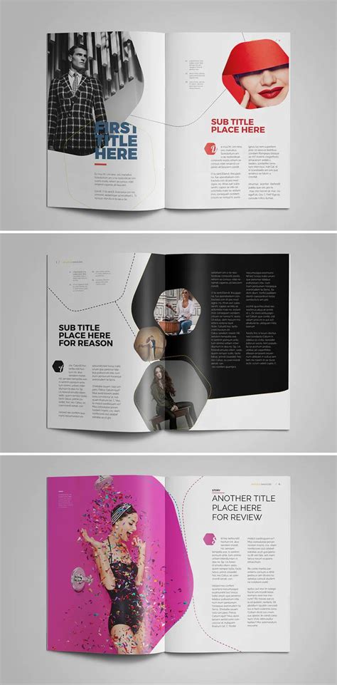 Clean And Elegant Magazine Template Indesign 32 Pages Elle Magazine
