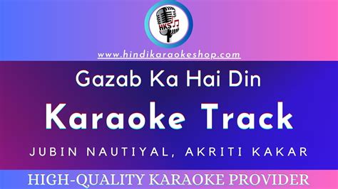 Gazab Ka Hai Din Karaoke With Lyrics Junglee High Quality Karaoke Youtube