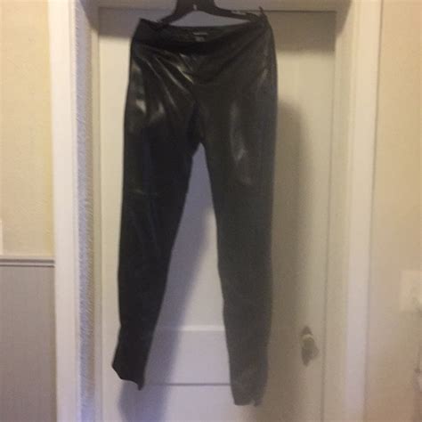 Victorias Secret Pants And Jumpsuits Black Leather Pants Poshmark