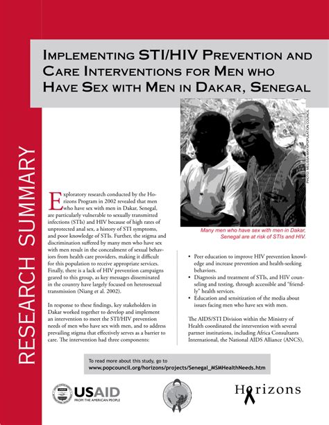 Pdf Implementing Sti Hiv Prevention And Care Interventions For Men Who Have Sex With Men In