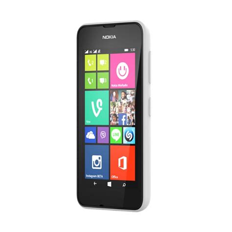 Nokia Lumia 530 Dual Sim Blanc A00020343 Achat Vente Mobile