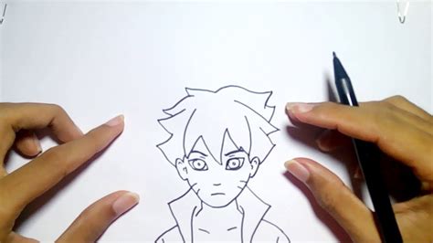 Cara Menggambar Anime Boruto Sederhana How To Draw Boruto Easy For