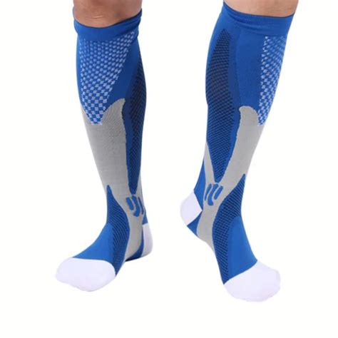 Nibesser Fashion New Men Compression Socks Fit Breathable Long Socks For Male Travel Boost
