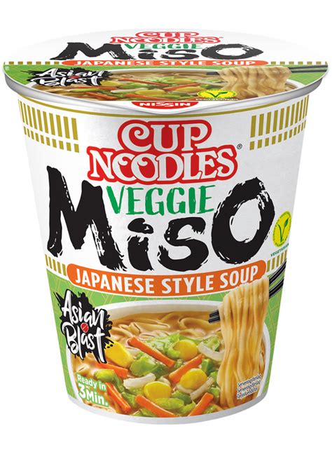 Cup Noodles Veggie Miso Nissin Cup Noodles