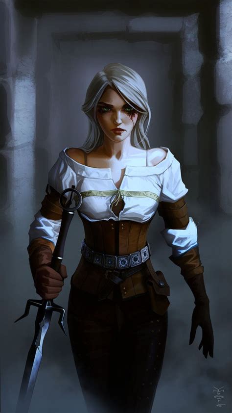 Ziriael The Witcher Fantasy Women Warrior Woman