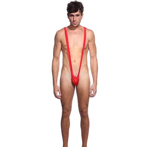 Sexy Borat Style Mankini Suspender Bikini Sling Swimsuit Slingshot