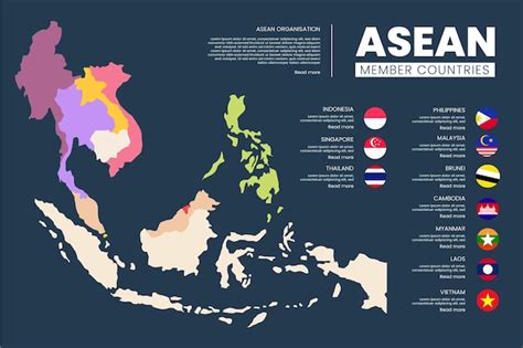 Free Vector Asean Map On White Background 10824 The Best Porn Website