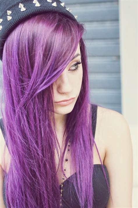 if i didn t work in corporate america i would so dye my hair this color hair color purple