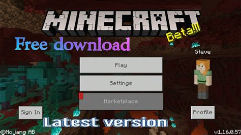 Minecraft Latest Version Download For Free Youtube