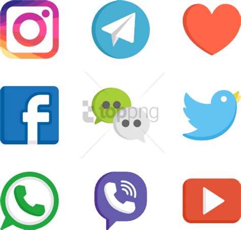 Free Png Social Media Logos Web Design 50 Free Icons Clipart Large