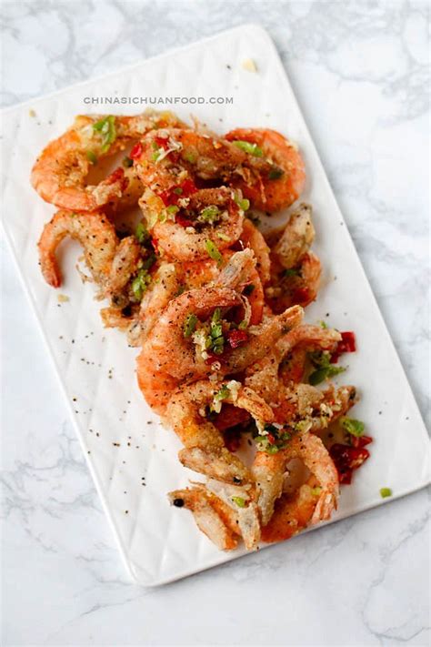 Chinese Salt And Pepper Shrimp Recipe In 2020 Stuffed Peppers
