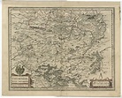 Antique Map of Thuringia by Janssonius (c.1650)