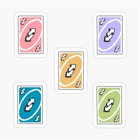 Once you play a card, it is the next player's turn. 'uno reverse card pack' Glossy Sticker by stickersjess ...