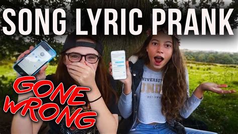 You send bits and pieces of lyrics to your boyfriend, starting with the first few words of the song, which are sure to utterly confuse him. SONG LYRIC PRANK ON BEST FRIENDS BOYFRIEND AND OUR FRIENDS ...
