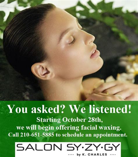 You Asked We Listened We Are Now Offering Facial Waxing Call Now To Schedule An Appointment