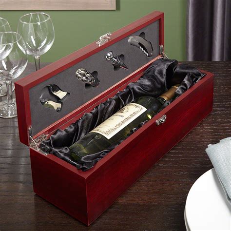 Personalized Wine Gift Box Set Engravable Gifter World