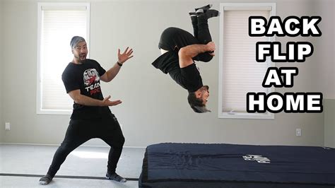 Learn How To Backflip At Home Easy Tutorial For Beginners Youtube