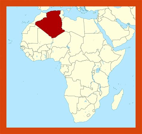 Location Map Of Algeria Maps Of Algeria Maps Of Africa  Map