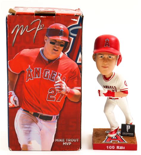 Mike Trout Sga Only Bobblehead With Original Packaging Pristine Auction