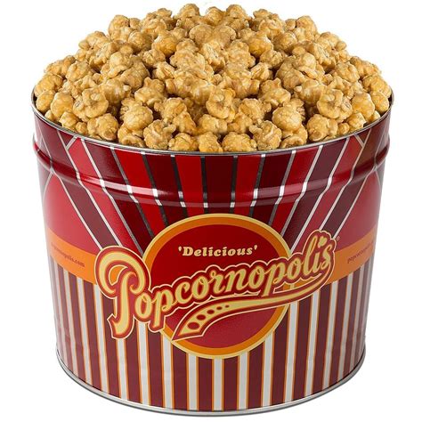 Popcornopolis Gourmet 2 Gallon Tin Caramel Ds1370 With
