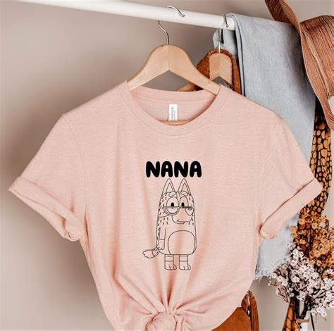 Bluey Nana T Shirt Custom Bluey Shirt Grandma Bluey Shirt Etsy