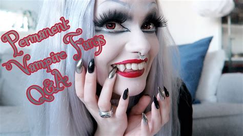 Permanent Vampire Fangs Qanda Victoria Lovelace Youtube