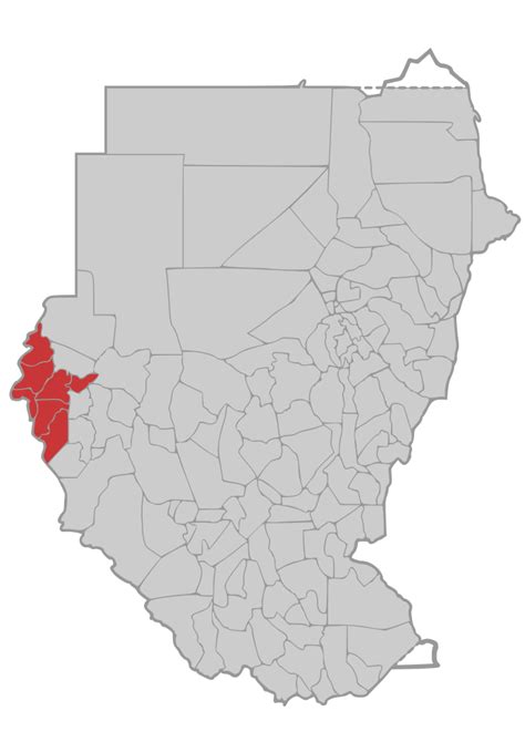 Filegharb Darfur Sudan Map With Districtssvg Wikimedia Commons