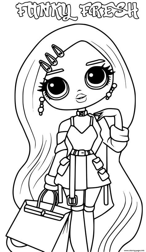 Today we have a lol surprise o.m.g coloring book compilation featuring some of our favourite omg dolls including dazzle , speedster. Funky Fresh Lol Omg Coloring Pages Printable