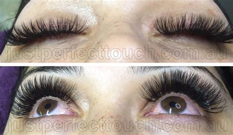 russian volume eyelash extensions just perfect touch